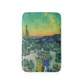 Vincent van Gogh - Moonlit Landschap met Paars Badmat (Voorkant Verticaal)