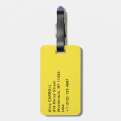 Vincent van Gogh - Moonlit Landschap met Paars Bagagelabel (Achterkant verticaal)