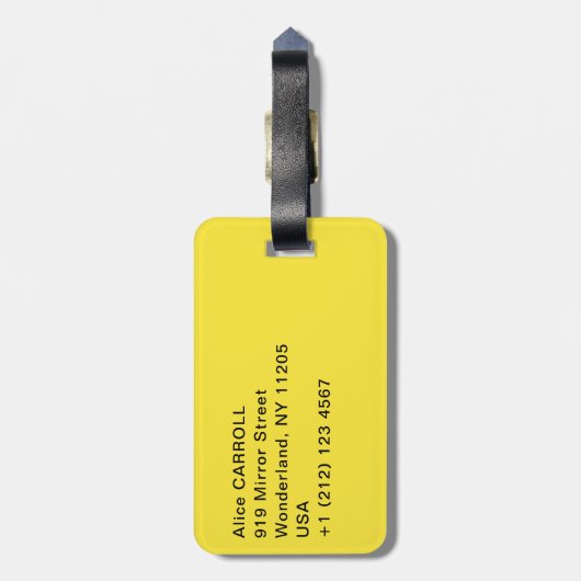 Vincent van Gogh - Moonlit Landschap met Paars Bagagelabel (Achterkant verticaal)