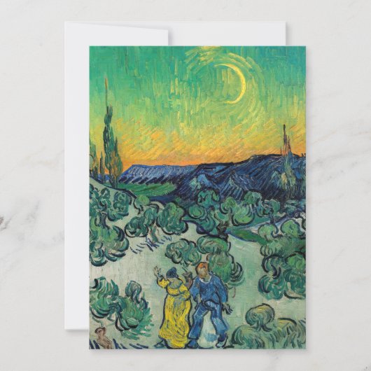 Vincent van Gogh - Moonlit Landschap met Paars Kaart (Voorkant)