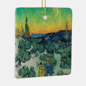 Vincent van Gogh - Moonlit Landschap met Paars Keramisch Ornament (Rechts)