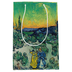 Vincent van Gogh - Moonlit Landschap met Paars Medium Cadeauzakje