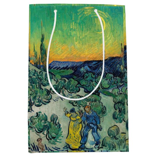 Vincent van Gogh - Moonlit Landschap met Paars Medium Cadeauzakje (Voorkant)
