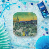 Vincent van Gogh - Moonlit Landschap met Paars Papieren Bordje (Feest)