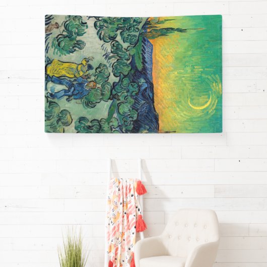 Vincent van Gogh - Moonlit Landschap met Paars Spandoek (Insitu)