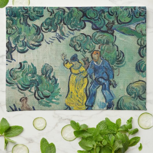 Vincent van Gogh - Moonlit Landschap met Paars Theedoek (Gevouwen)