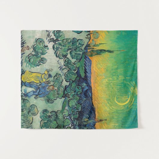 Vincent van Gogh - Moonlit Landschap met Paars Wandkleed (Voorkant (horizontaal))