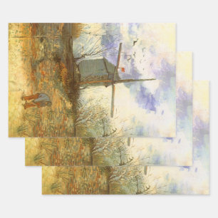Vincent van Gogh - Moulin de la Galette, Molen Inpakpapier Vel