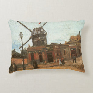 Vincent van Gogh - Moulin de la Galette, Windmolen Accent Kussen