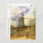 Vincent van Gogh - Moulin de la Galette, Windmolen Briefkaart (Voorkant / Achterkant)