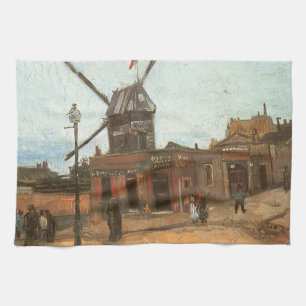 Vincent van Gogh - Moulin de la Galette, Windmolen Theedoek