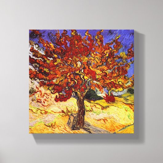Vincent Van Gogh Mulberry Tree Fine Art Painting Canvas Afdruk (Voorkant)