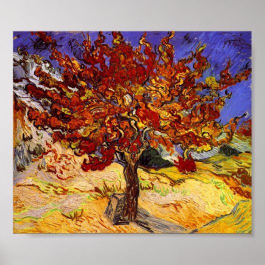 Vincent Van Gogh Mulberry Tree Fine Art Painting Poster (Voorkant)