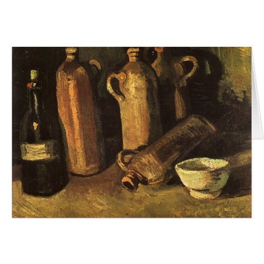 Vincent van Gogh - Nature morte avec 4 bouteilles  (Devant horizontal)