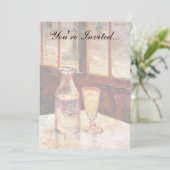 Vincent Van Gogh - Nog steeds leven met Absinthe Kaart (Staand voorkant)