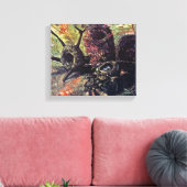 Vincent Van Gogh - nog steeds leven met vogelneste Canvas Afdruk (Insitu (Woonkamer))