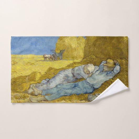 Vincent Van Gogh - Noon, rest van het werk / Siest Bad Handdoek (Handdoek)