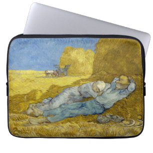 Vincent Van Gogh - Noon, rest van het werk / Siest Laptop Sleeve