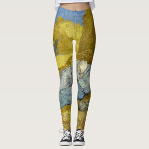 Vincent Van Gogh - Noon, rest van het werk / Siest Leggings