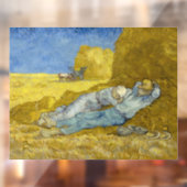 Vincent Van Gogh - Noon, rest van het werk / Siest Raamsticker (Vel 2)