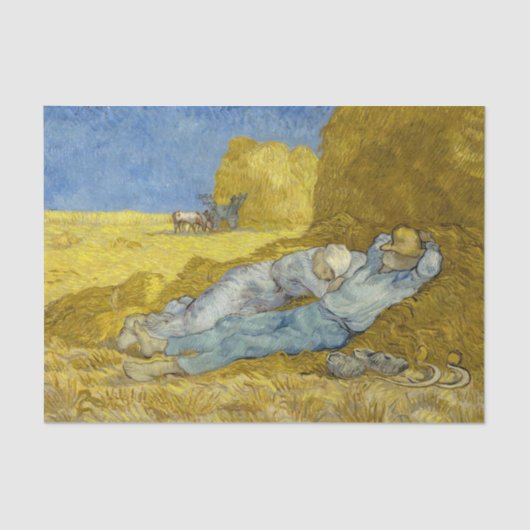 Vincent Van Gogh - Noon, rest van het werk / Siest Tissuepapier (Voorkant)