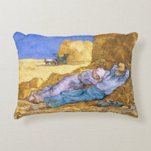 Vincent van Gogh   Noon, The Siesta, after Millet Accent Kussen