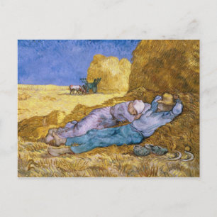 Vincent van Gogh   Noon, The Siesta, after Millet Briefkaart