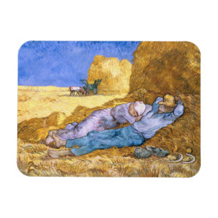 Vincent van Gogh   Noon, The Siesta, after Millet Magneet