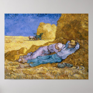 Vincent van Gogh   Noon, The Siesta, after Millet Poster