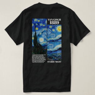 Vincent Van Gogh Nuit Étoilée 1889 T-Shirt d'Art