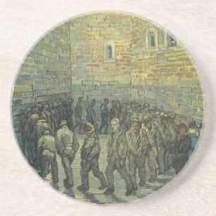 Vincent van Gogh - Oefening door gevangenen Zandsteen Onderzetter