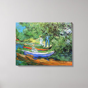 Vincent van Gogh - Oise bij Auvers Canvas Afdruk