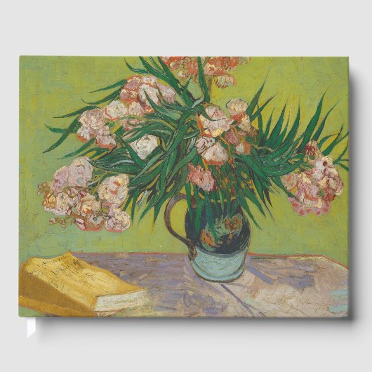Vincent Van Gogh Oleander bloemenschilderij Gastenboek (Voorkant)