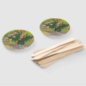 Vincent Van Gogh Oleander bloemenschilderij Handwaaier (Niet-gemonteerd)