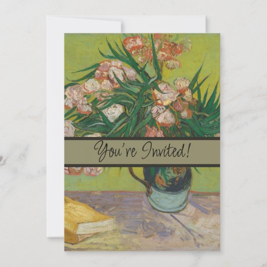 Vincent Van Gogh Oleander bloemenschilderij Kaart (Voorkant)