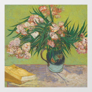 Vincent Van Gogh Oleander bloemenschilderij Raamsticker
