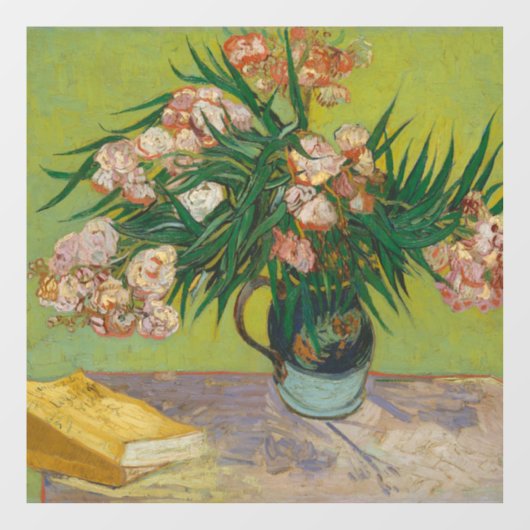Vincent Van Gogh Oleander bloemenschilderij Raamsticker (Vel)