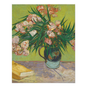 Vincent Van Gogh oleander bloemschilderij Foto Afdruk