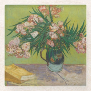 Vincent Van Gogh Oleander bloemschilderij Glazen Onderzetter