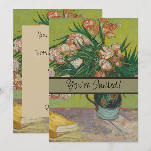 Vincent Van Gogh Oleander bloemschilderij Kaart (Voorkant / Achterkant)