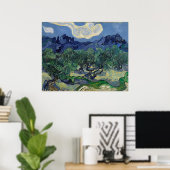 Vincent van Gogh - Olijfbomen, Alpilles Poster (Thuiskantoor)