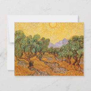 Vincent van Gogh - Olijfbomen, Gele Lucht en Zon