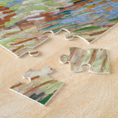 Vincent van Gogh - Olijfbomen: helderblauwe lucht Legpuzzel (Zijkant)