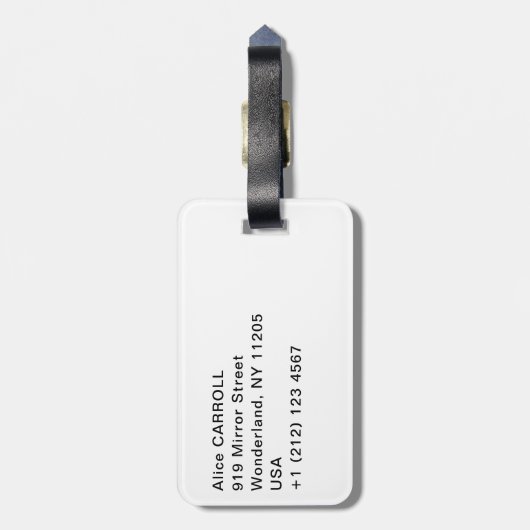 Vincent van Gogh - Olijfbomen: Heldere blauwe heme Bagagelabel (Achterkant verticaal)