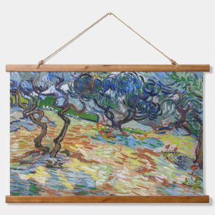 Vincent van Gogh - Olijfbomen: Heldere blauwe heme Hangend Wandkleed