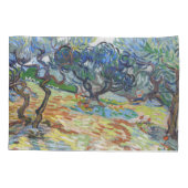 Vincent van Gogh - Olijfbomen: Heldere blauwe heme Kussensloop (Achterkant)