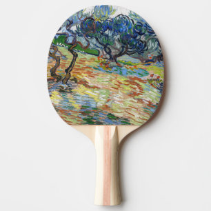 Vincent van Gogh - Olijfbomen: Heldere blauwe heme Tafeltennisbatje