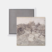 Vincent van Gogh | Olijfbomen Magneet (Voorkant / Achterkant)