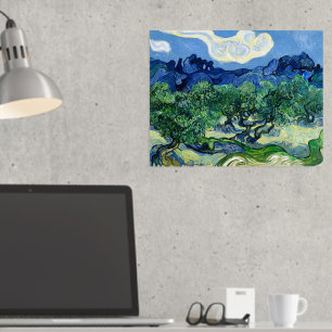 Vincent van Gogh, Olijfbomen met de Alpilles Folie Afdrukken