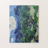 Vincent van Gogh - Olijfbomen met de Alpilles Legpuzzel (Verticaal)